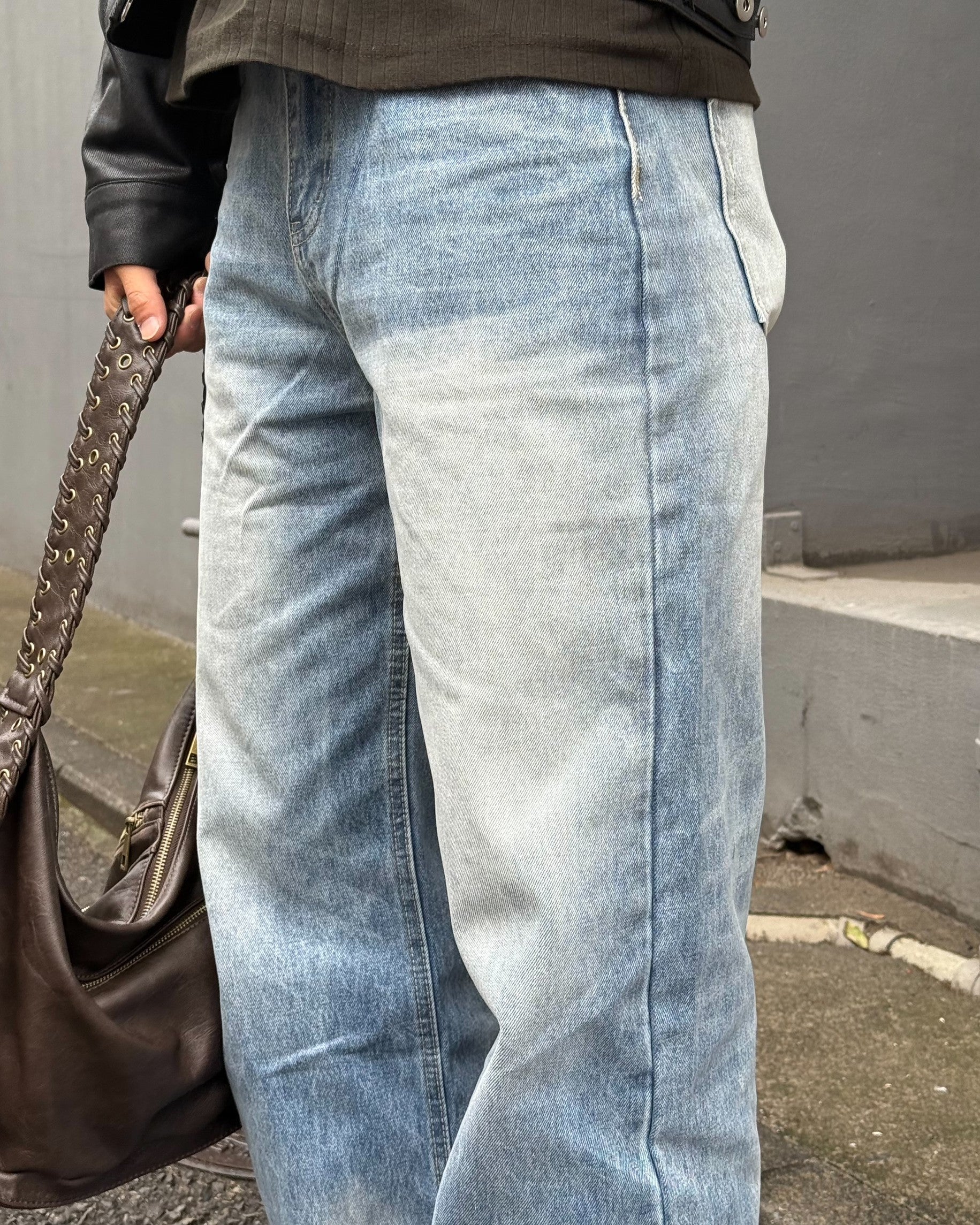 ヴィンテージウォッシュワイドデニム KO-012