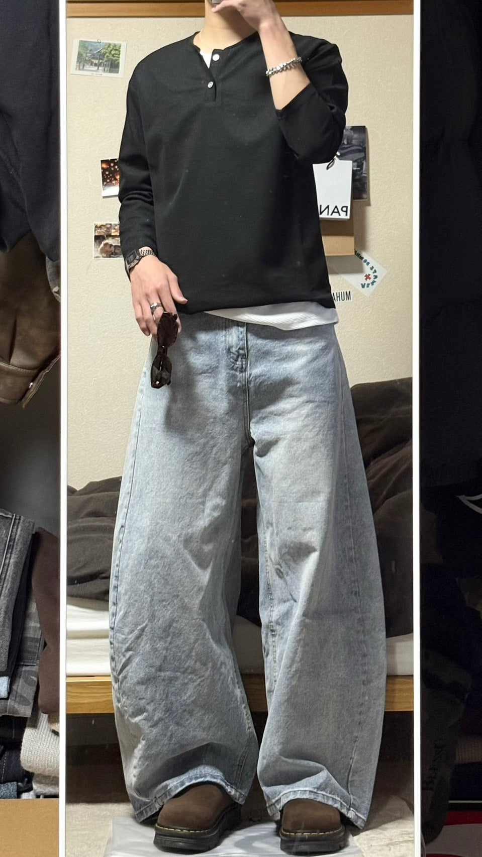 ヘンリーネックレイヤードサーマル HR-020