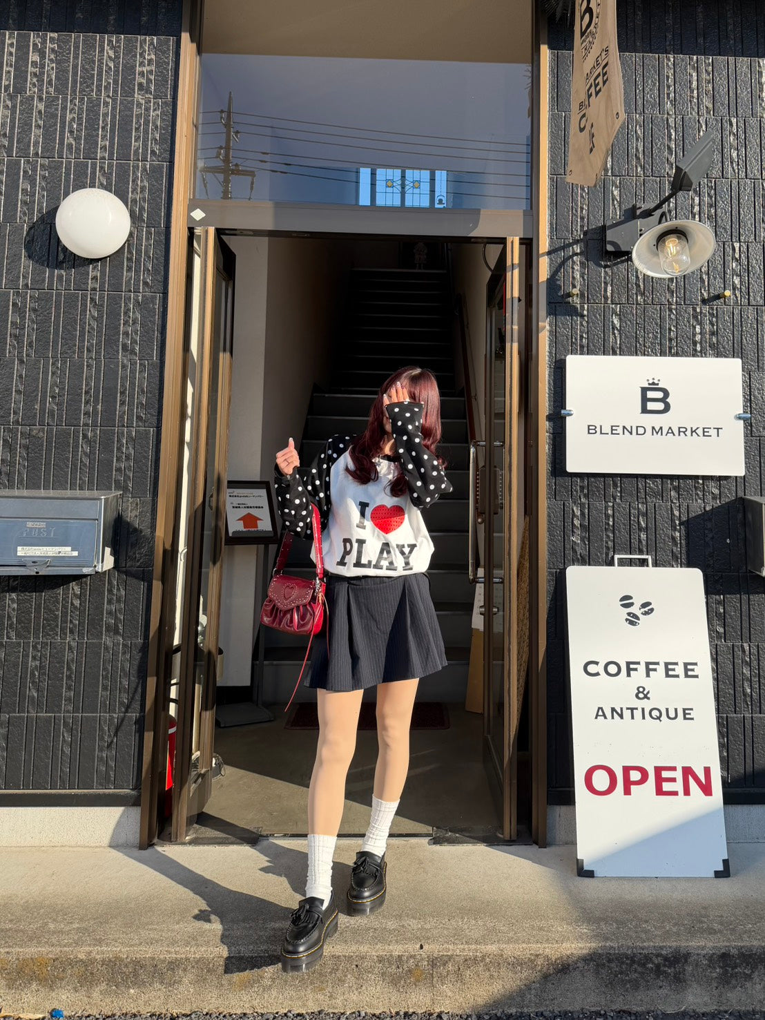 ドットスリーブハートロゴロンT BIBI-011