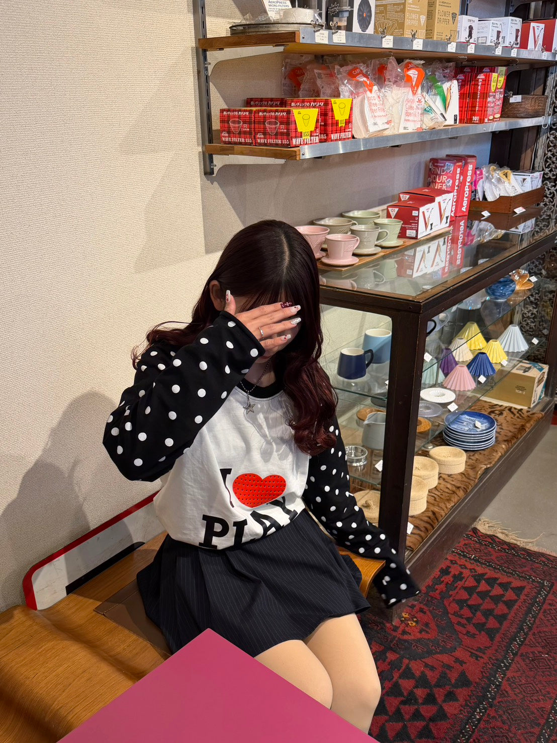 ドットスリーブハートロゴロンT BIBI-011