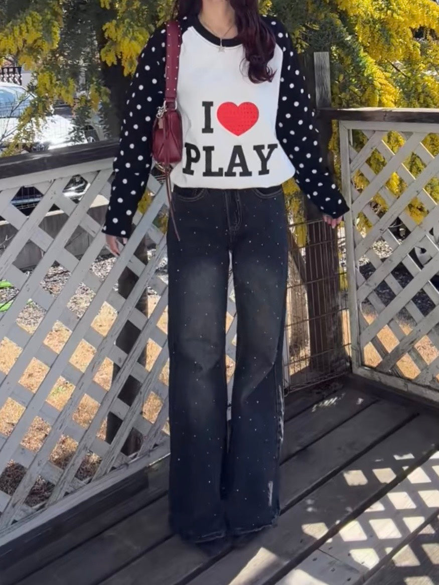 ドットスリーブハートロゴロンT BIBI-011