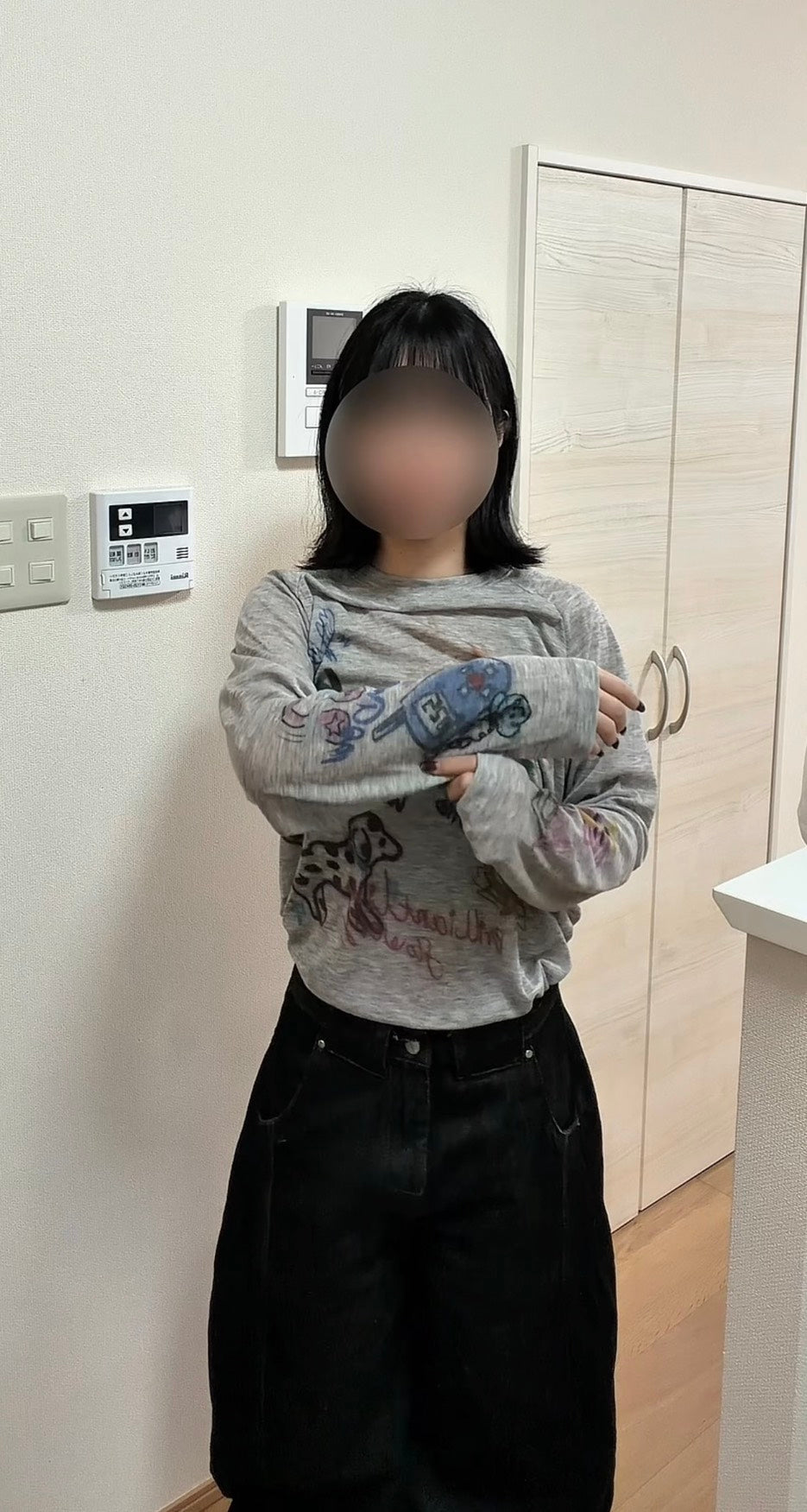 ヴィンテージグラフィックシアーロンT GY-009