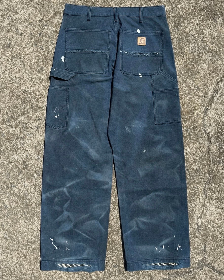 ペイントスプラッシュ ヴィンテージワイドワークパンツ KO-014