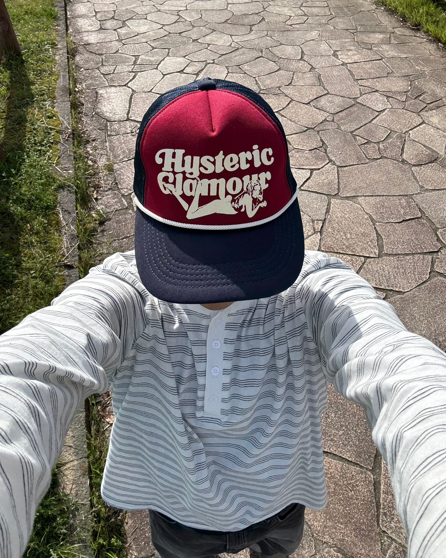 ライトカラーボーダー ヘンリーネックロングスリーブT RL-001