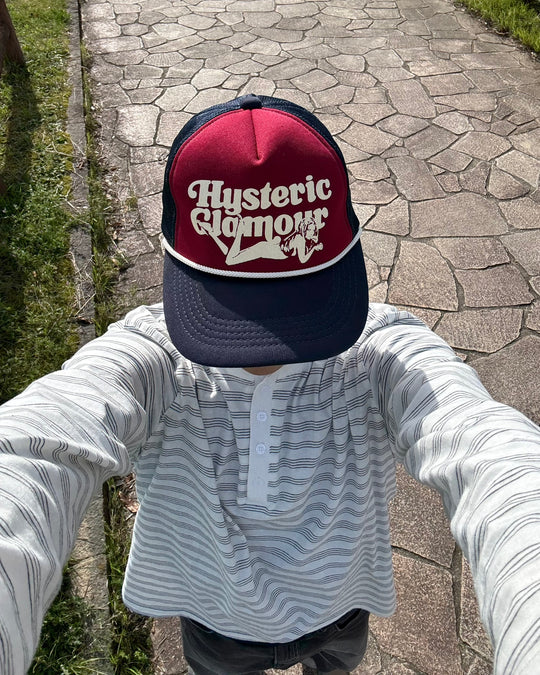 ライトカラーボーダー ヘンリーネックロングスリーブT RL-001