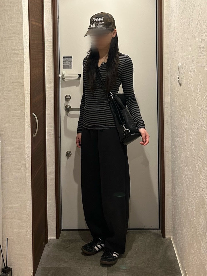 ボーダー ヘンリーネック フィットロングスリーブT OT-051