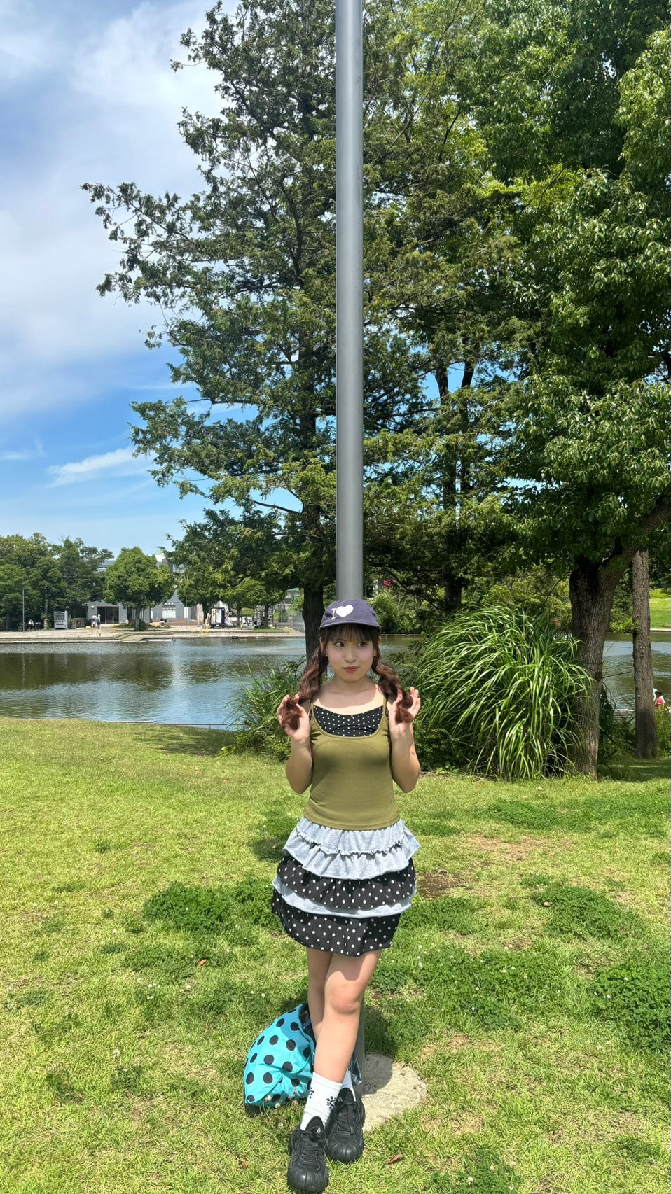 ドットレイヤード配色フィットタンクトップ PC-021
