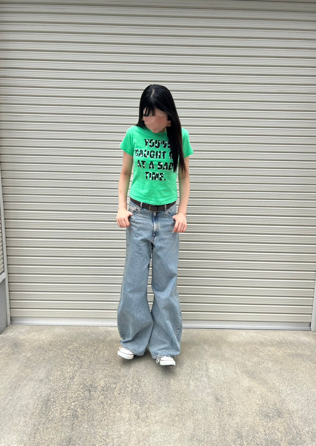 ヴィンテージ調英字柄プリント半袖Tシャツ CA-007