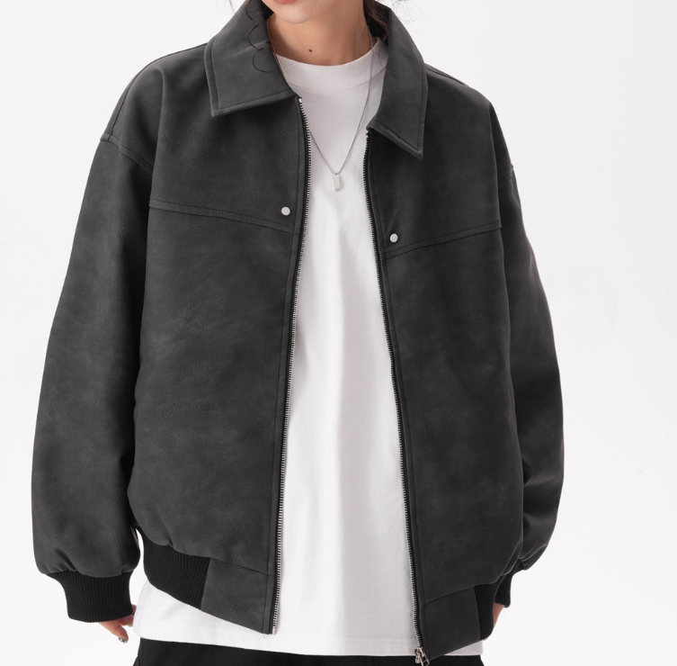 マットレザーライトマイラールブルゾンMEN-006
