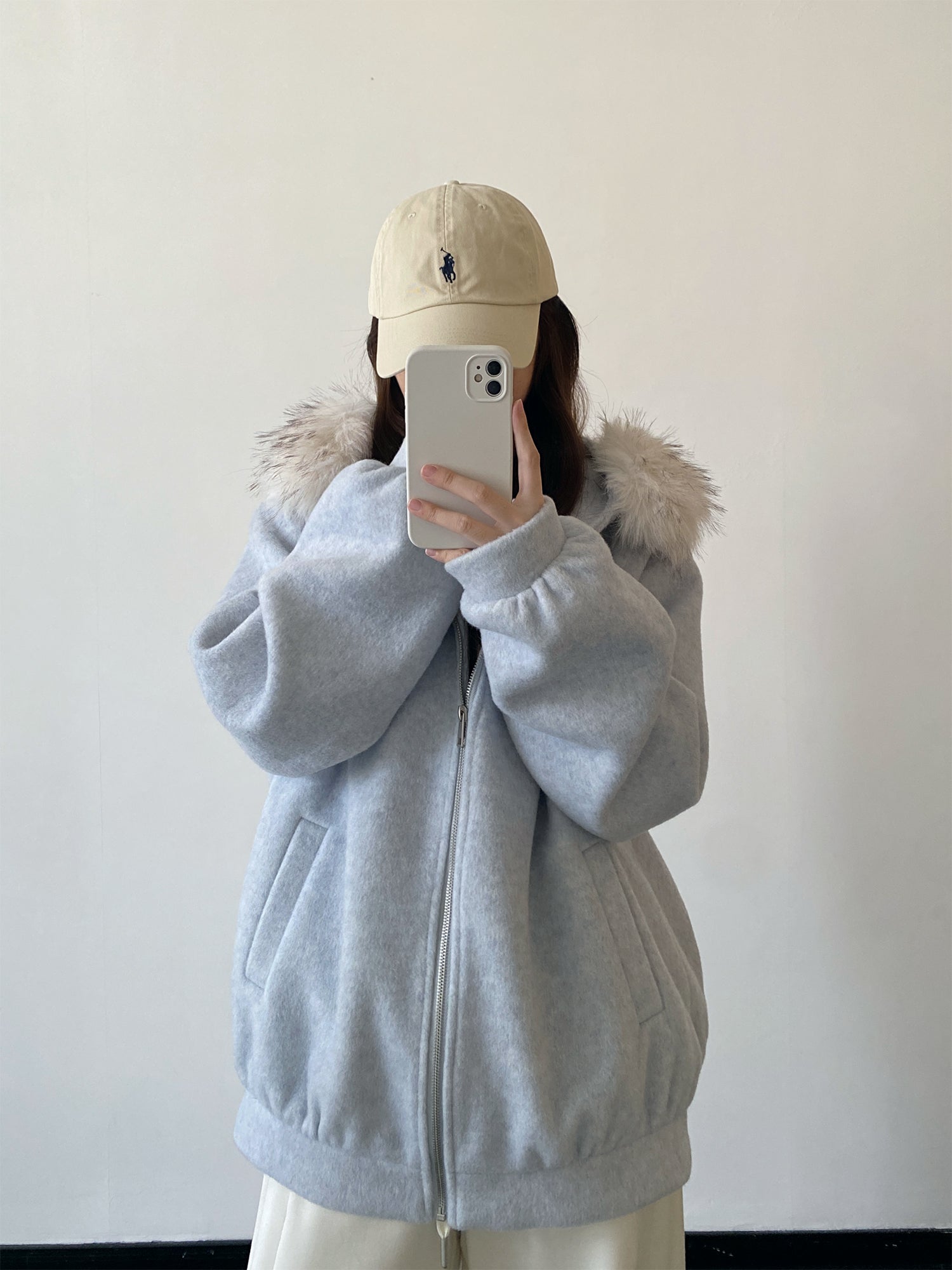 ファースウェットフーディー    N861