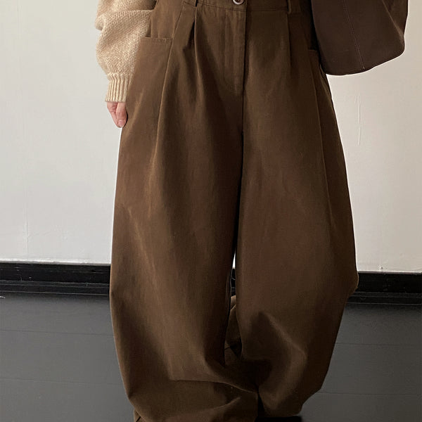 ワイドレッグカーブパンツ N857