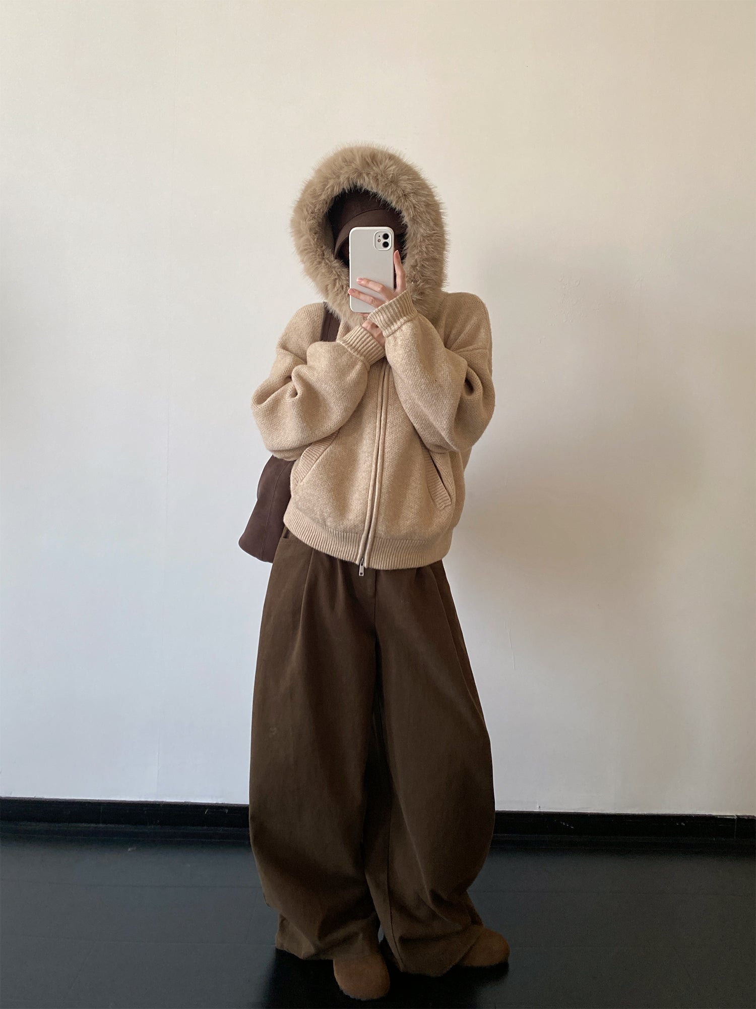 ワイドレッグカーブパンツ    N857