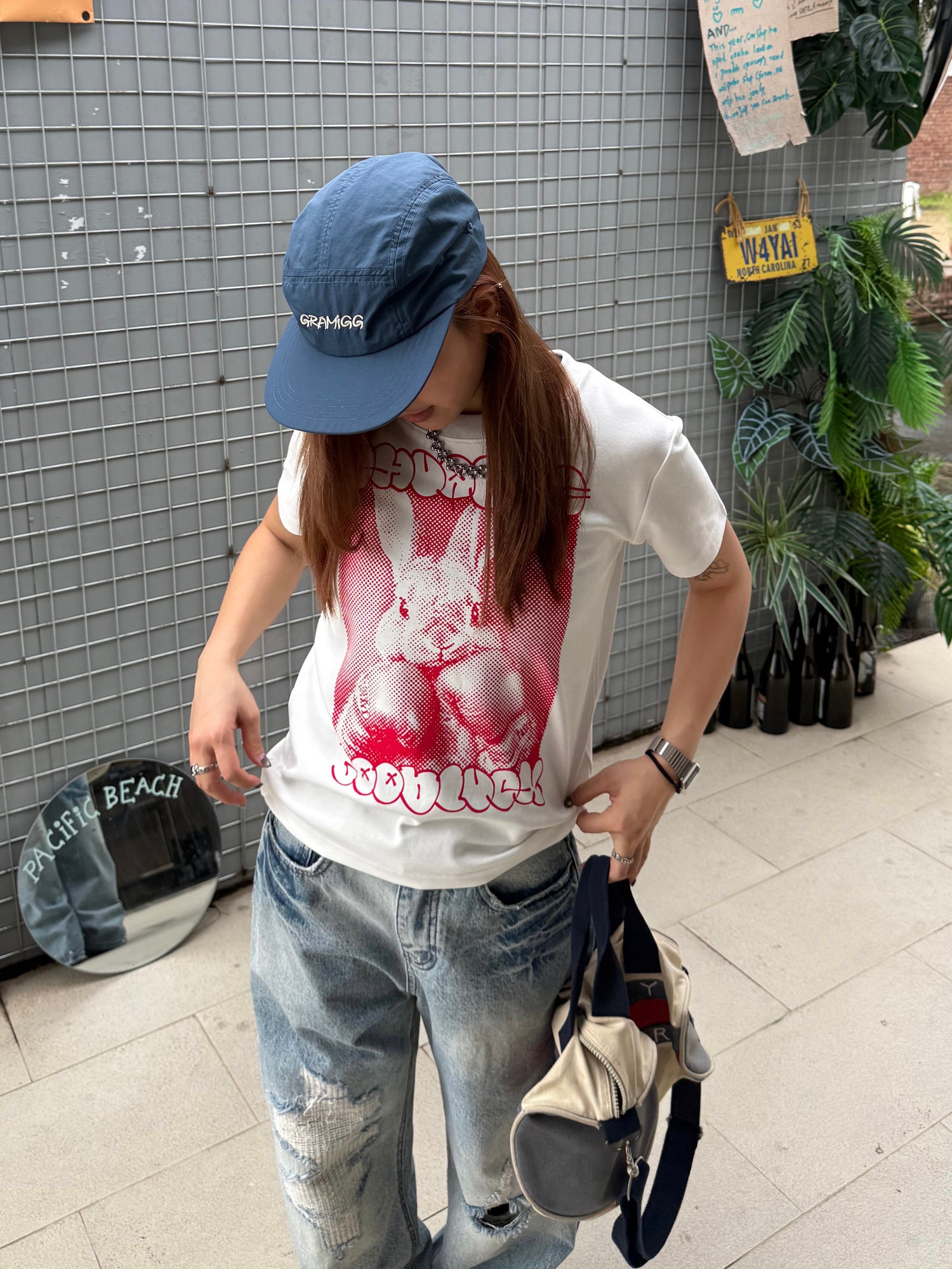 ボクサーラビット グラフィックTシャツ    N513