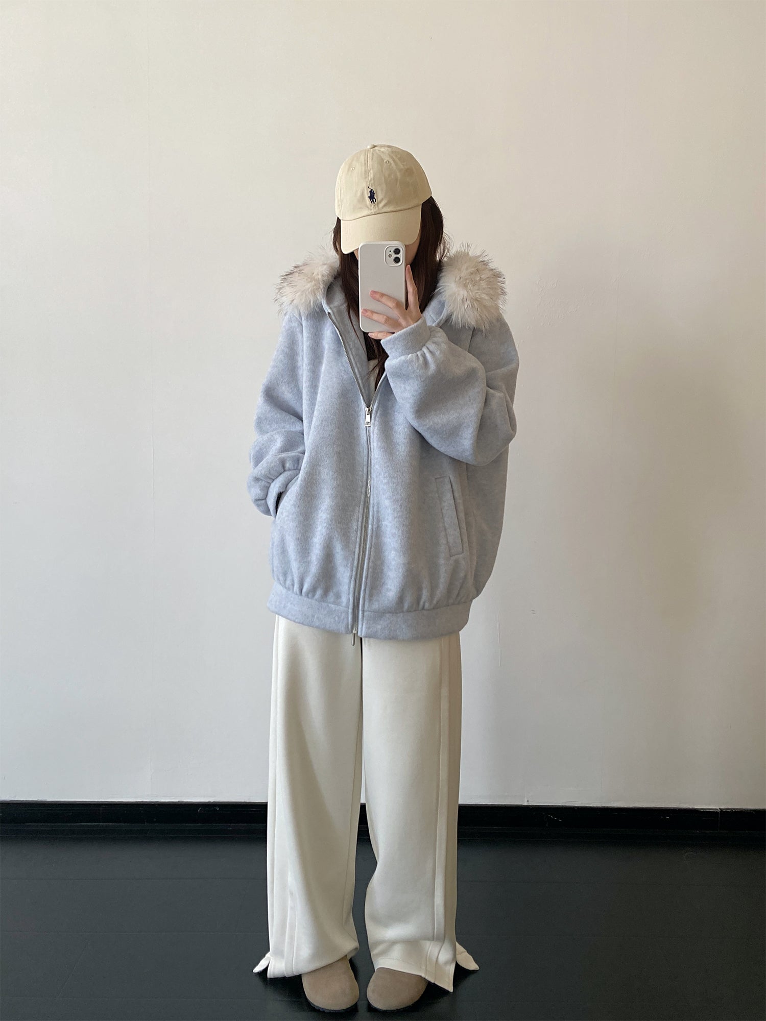 ファースウェットフーディー    N861