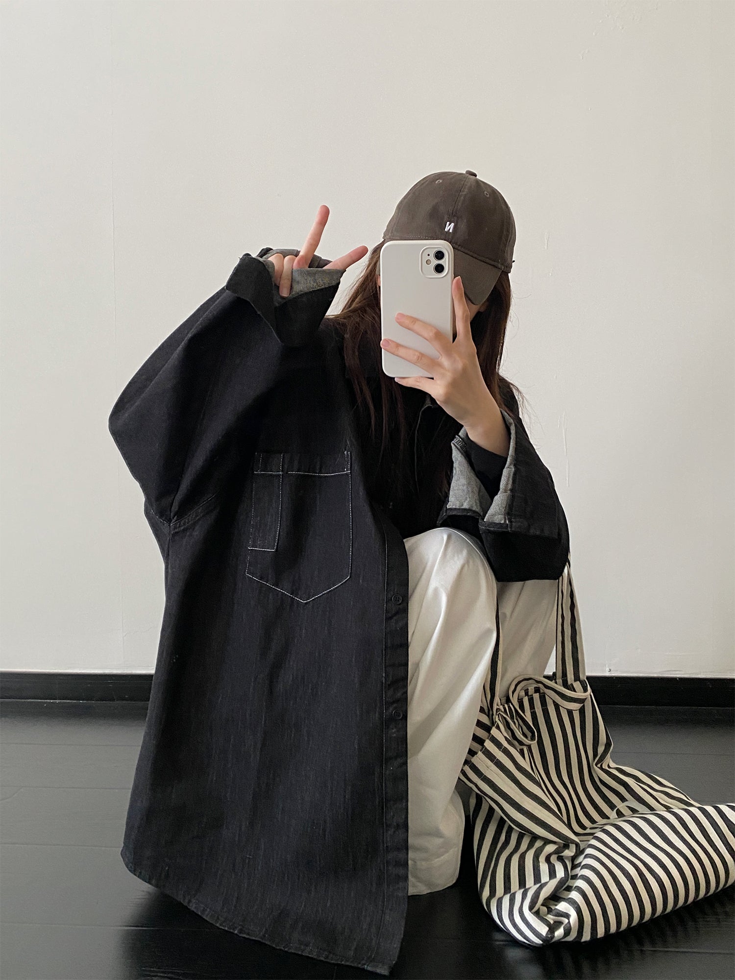 ワイドデニムジャケット    N573