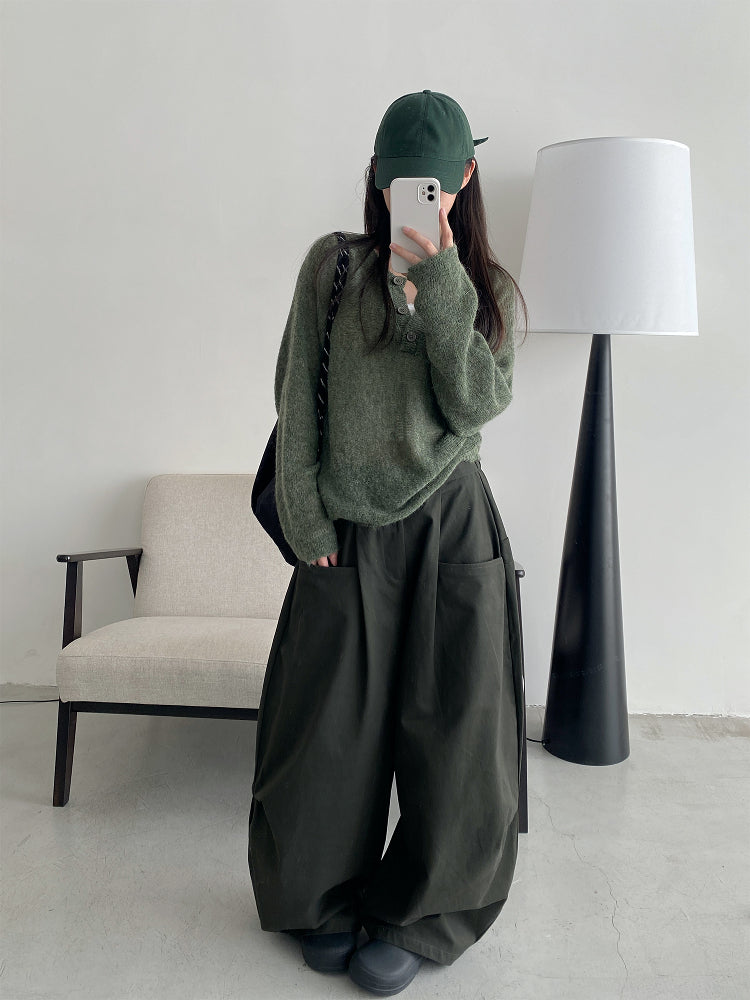 ワイドレッグパンツ    N569