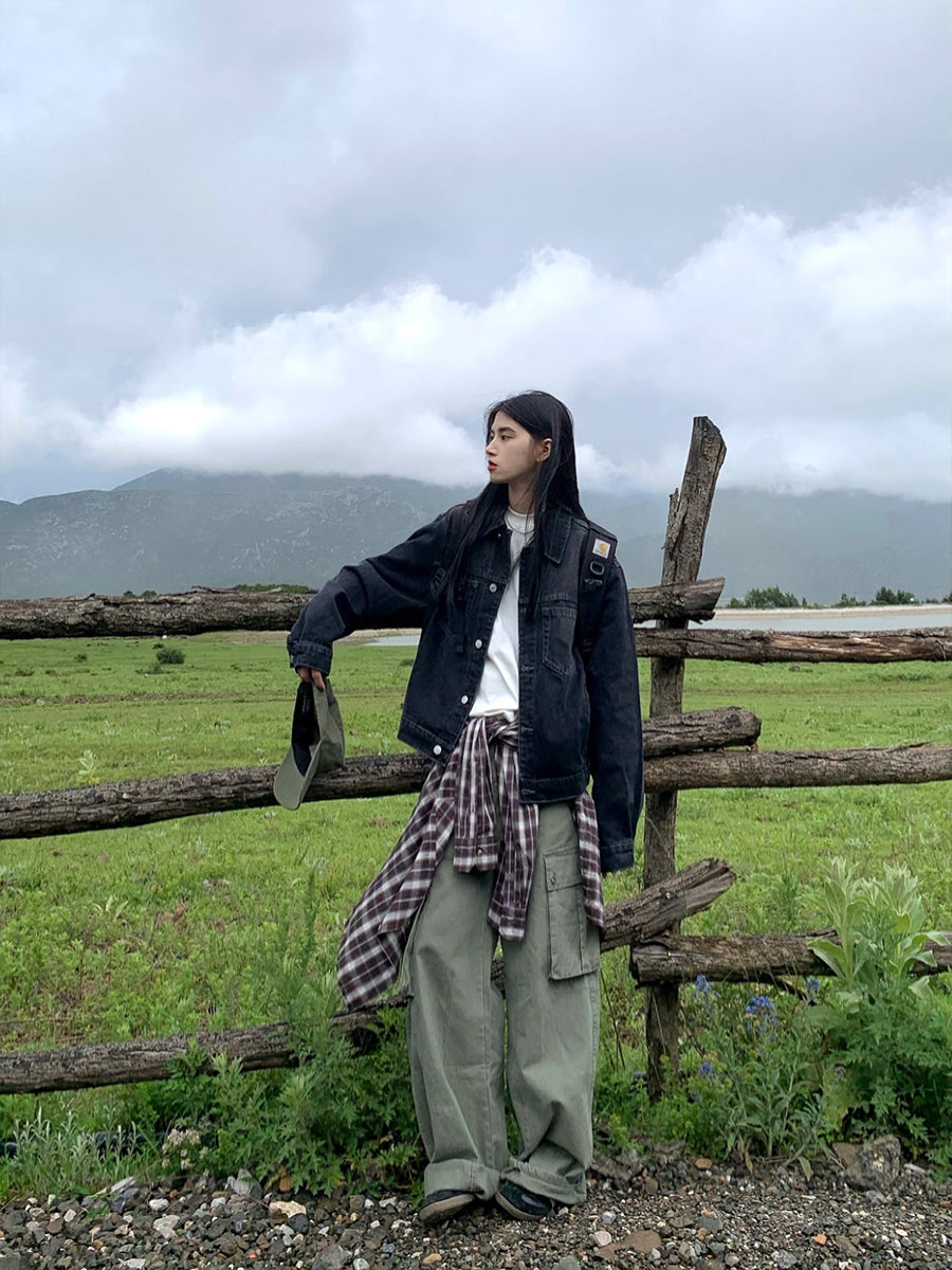 ウォッシュドオールドデニムジャケット    N557