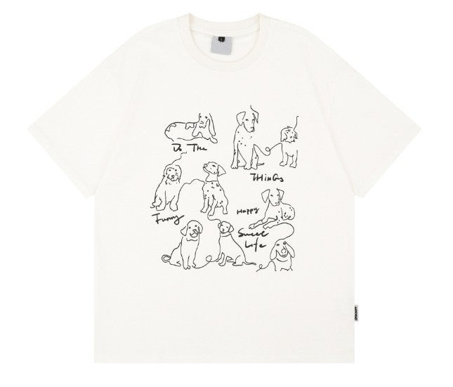大人カジュアルに映える ロゴプリント半袖Tシャツ 着回し抜群    N428