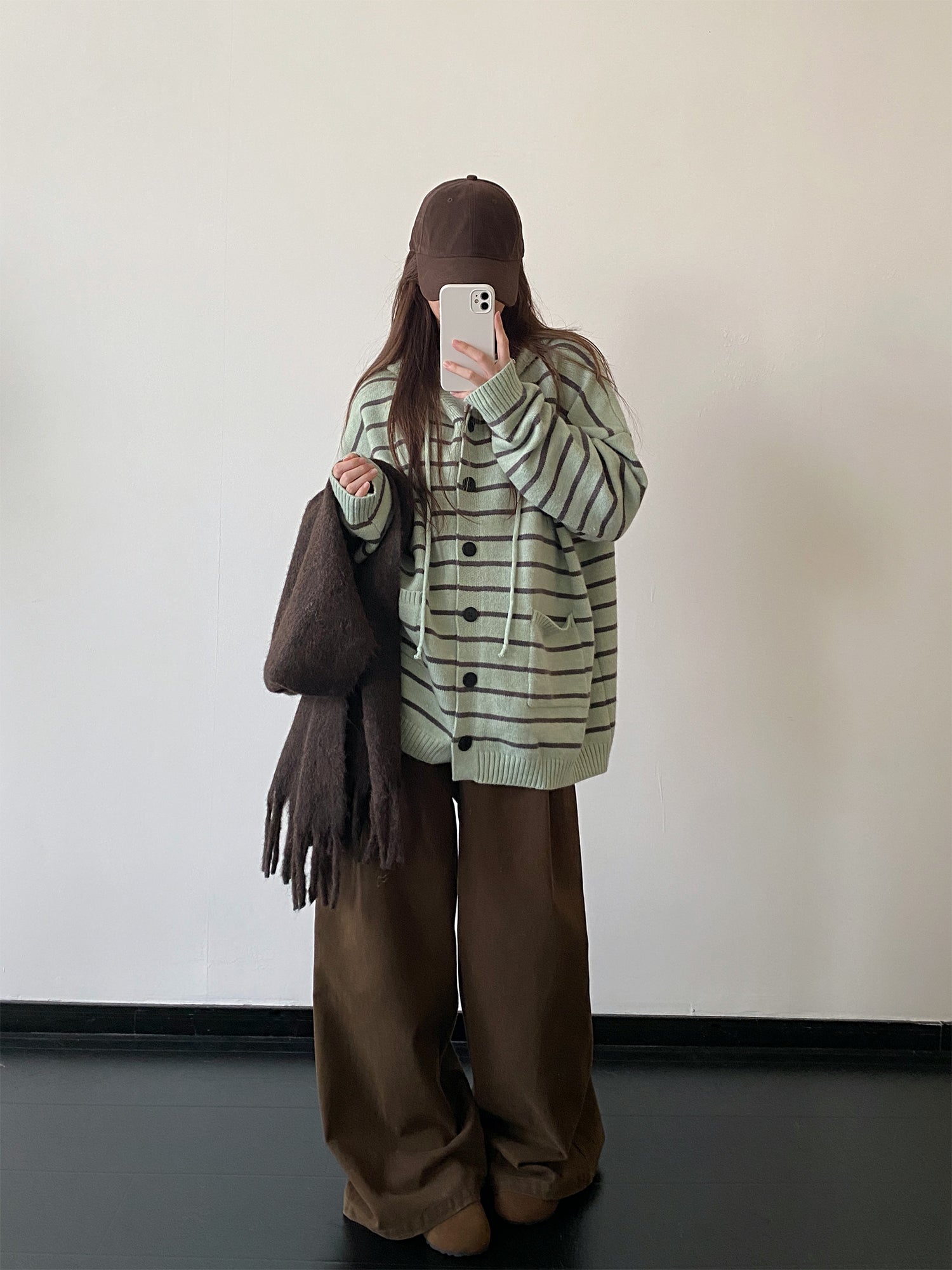 ワイドレッグカーブパンツ    N857