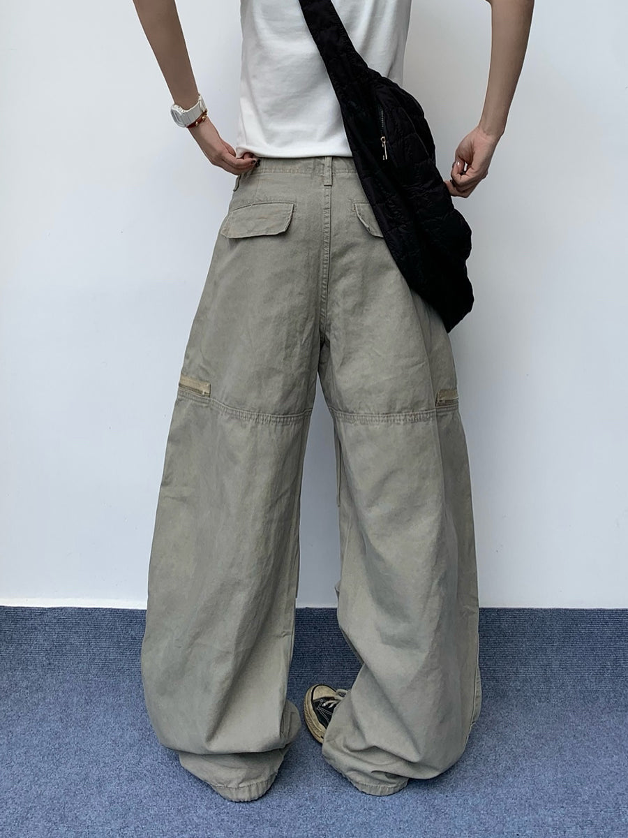 ジッパールーズワイドパンツ    N432