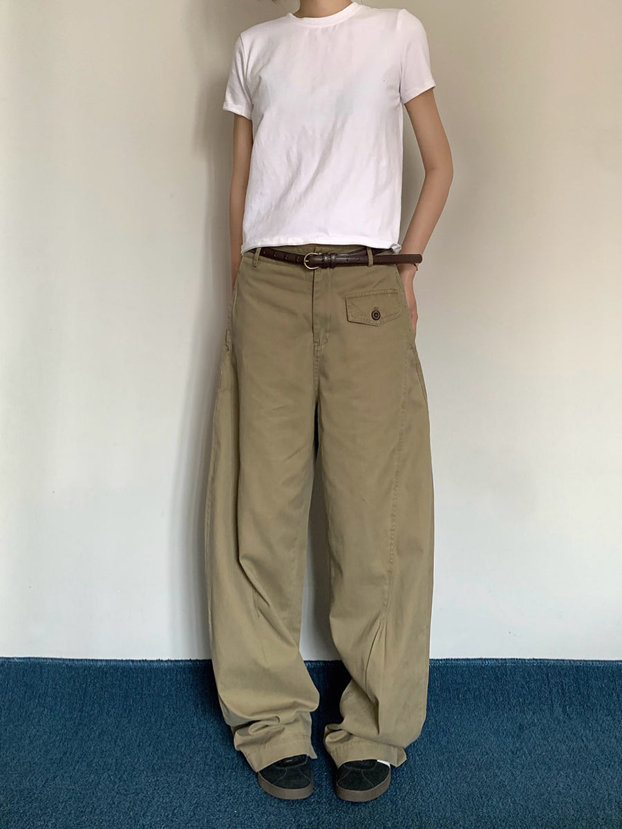 カジュアルワイドレッグパンツ    N421