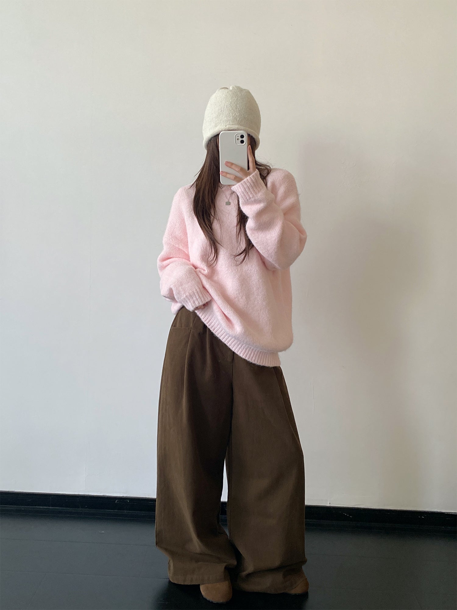 ワイドレッグカーブパンツ    N857