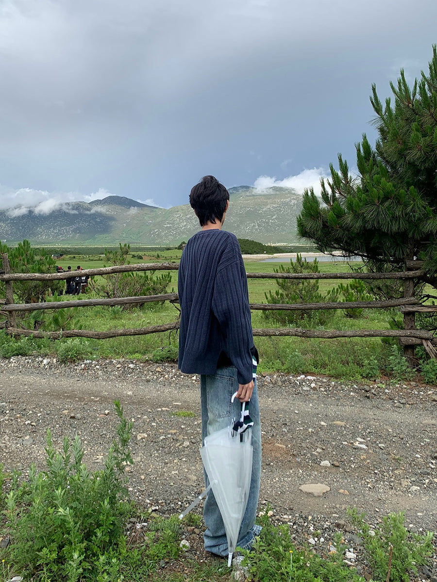 ラウンドネックセーター    N555