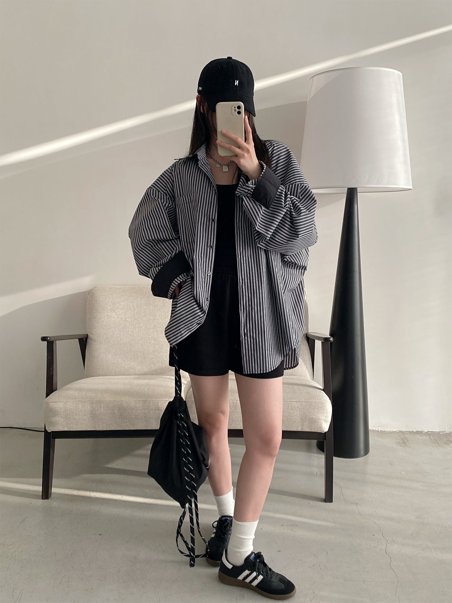 カジュアルストライプシャツ N670