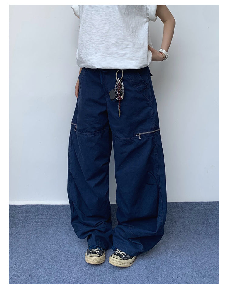 ジッパールーズワイドパンツ    N432