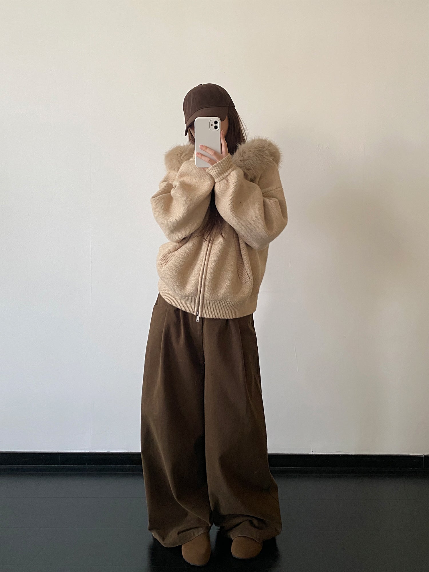 ワイドレッグカーブパンツ N857