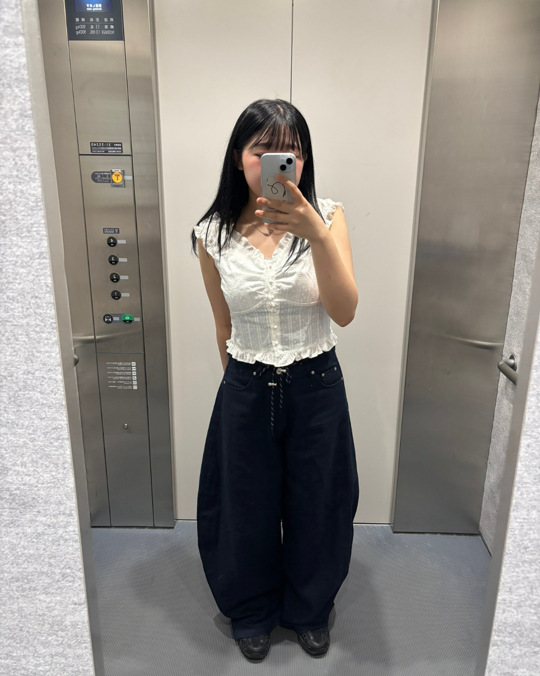 ドローストリング・ワイドバルーンパンツ SM002