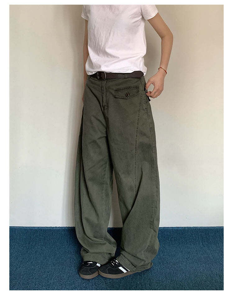 カジュアルワイドレッグパンツ    N421