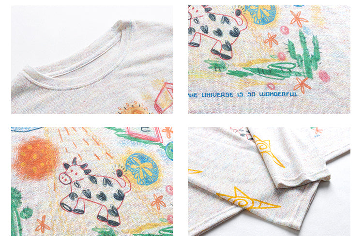 アメリカンレトロ長袖Tシャツ    N492