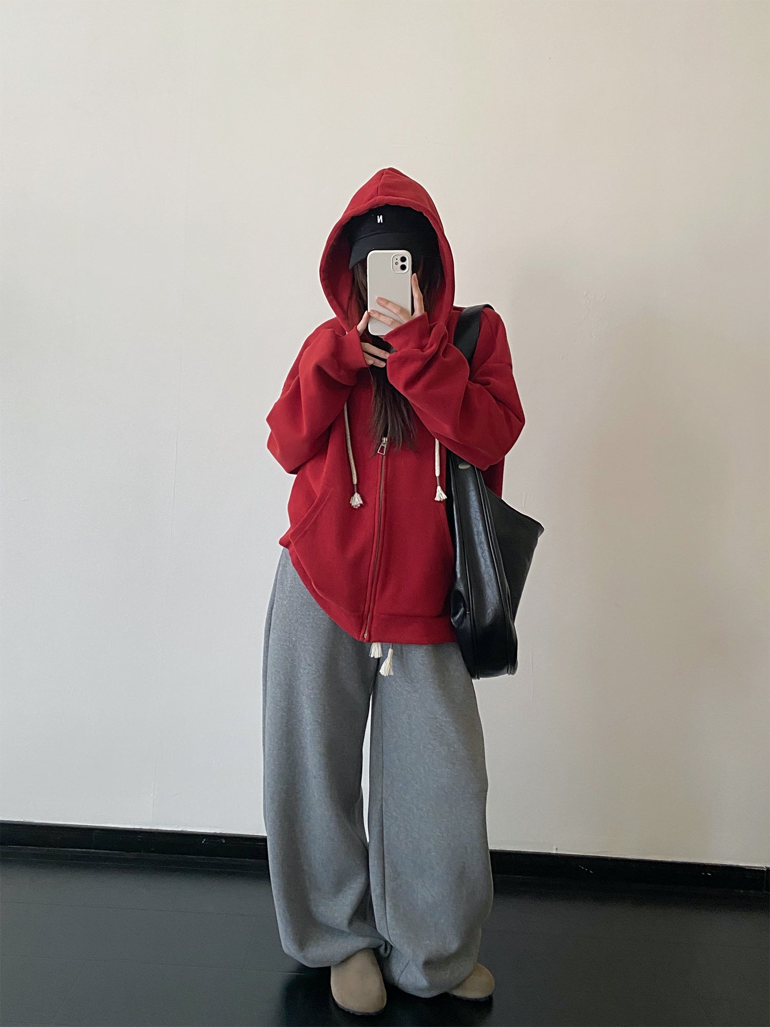 裏起毛ワイドスウェットパンツ    N800