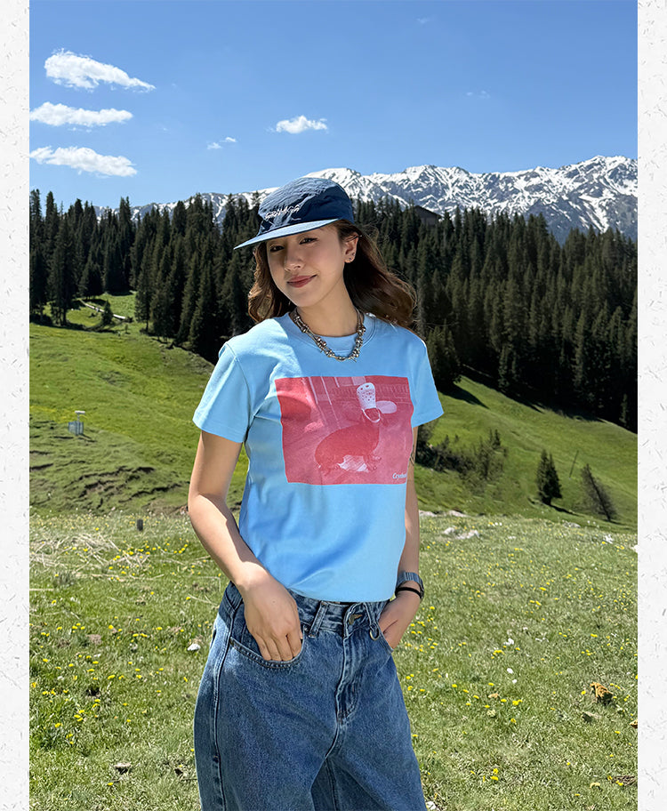アートプリント グラフィックTシャツ   N503