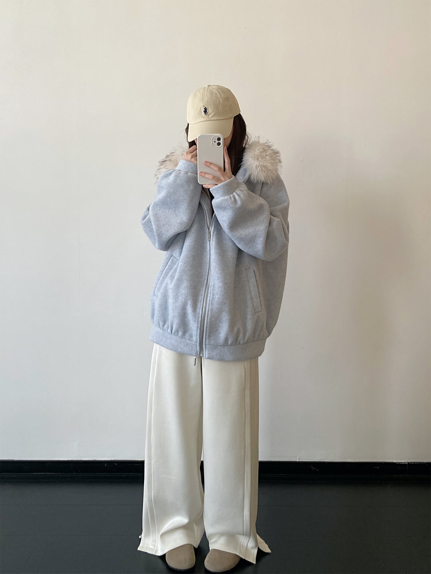 ファースウェットフーディー    N861