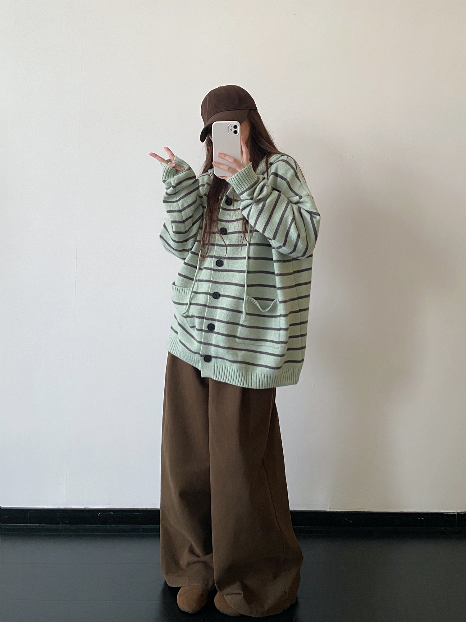 ワイドレッグカーブパンツ    N857