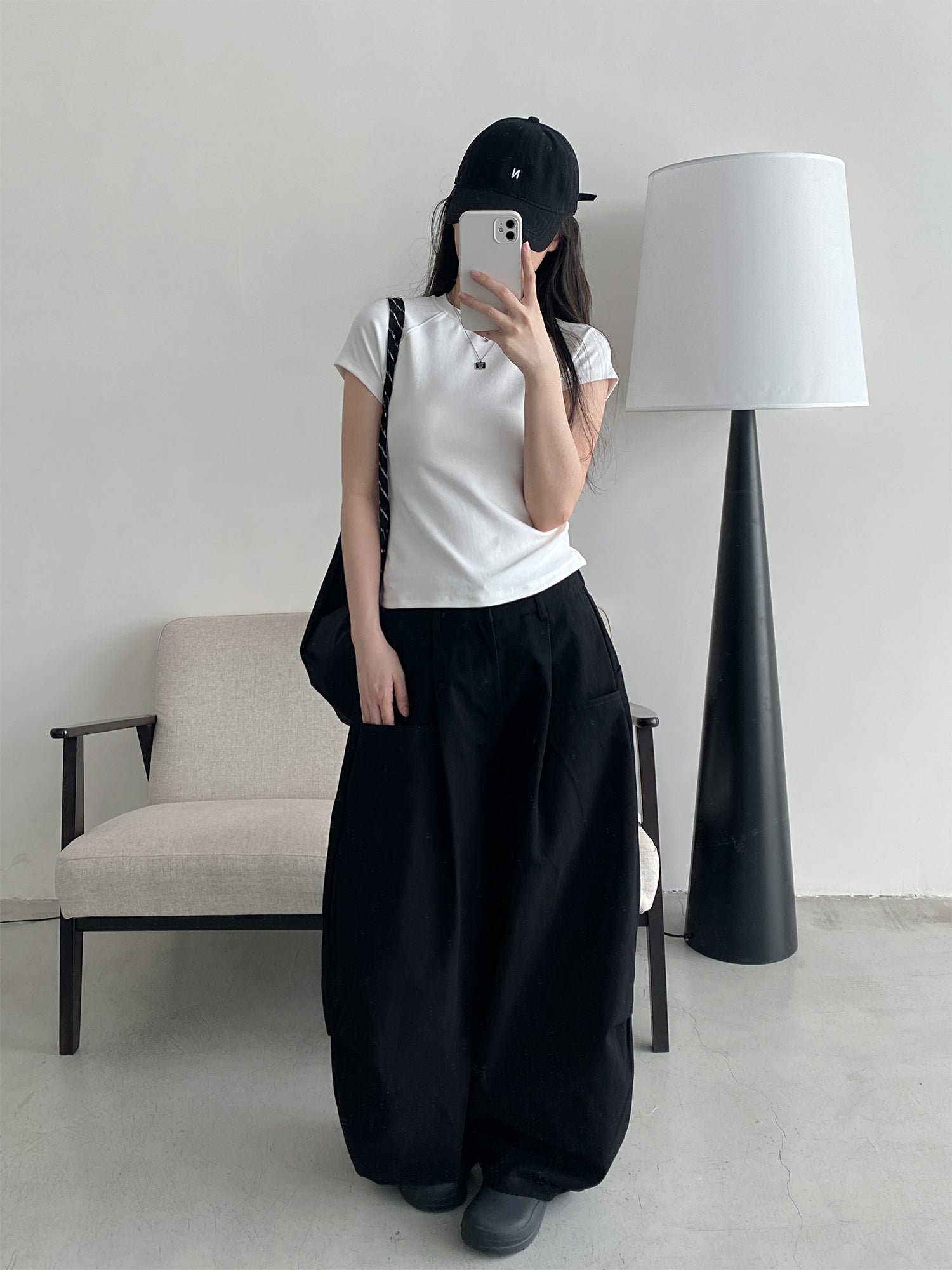 ワイドレッグパンツ    N569