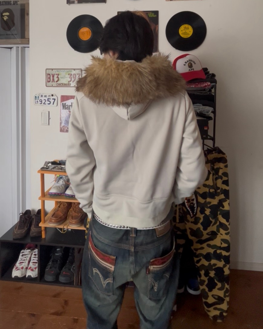 ショート丈ファーパーカー MHI-001