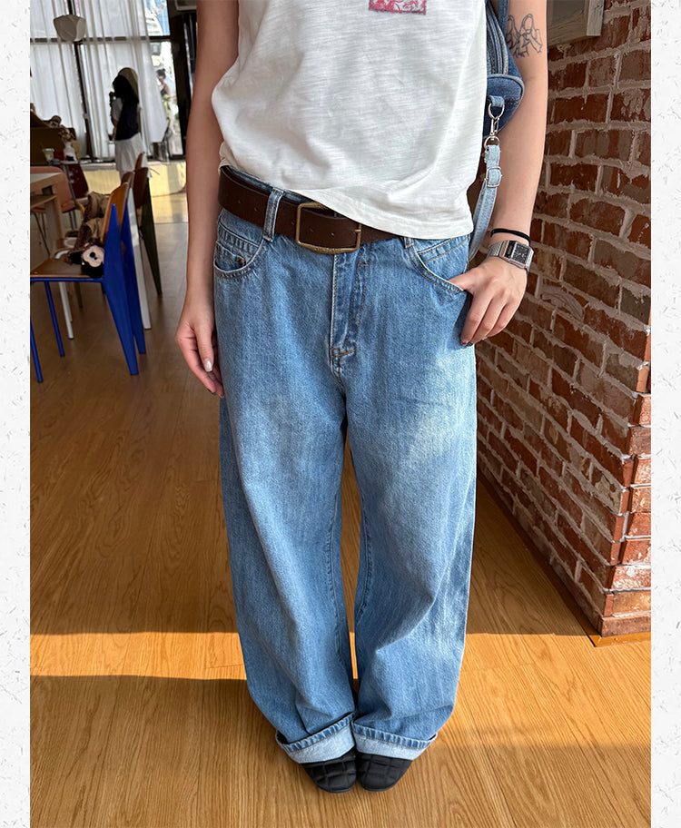 ウォッシュルーズジーンズ    N528