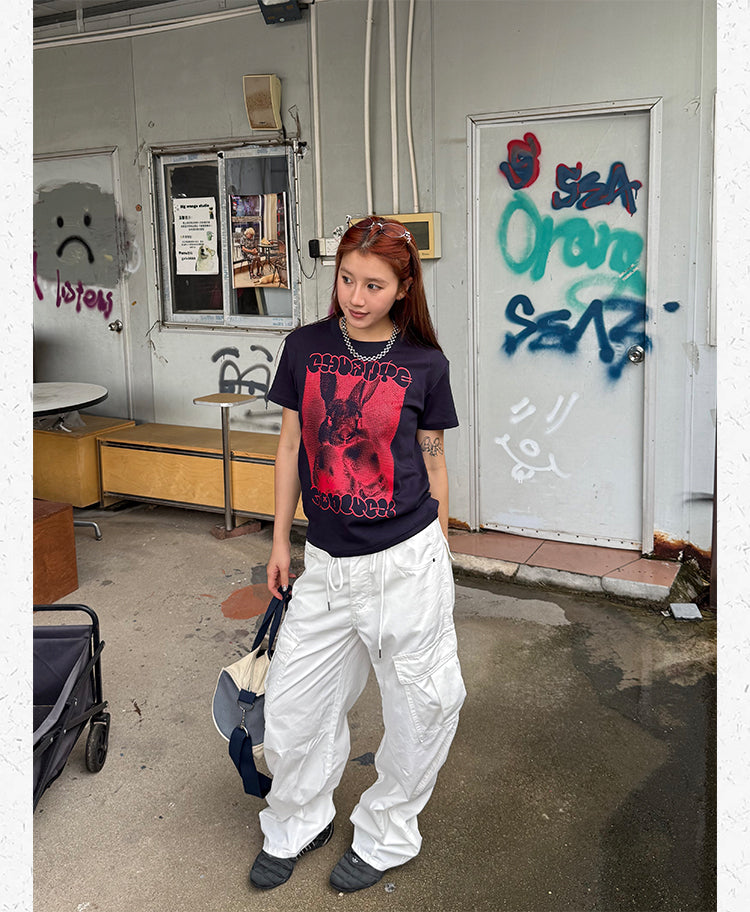 ボクサーラビット グラフィックTシャツ    N513