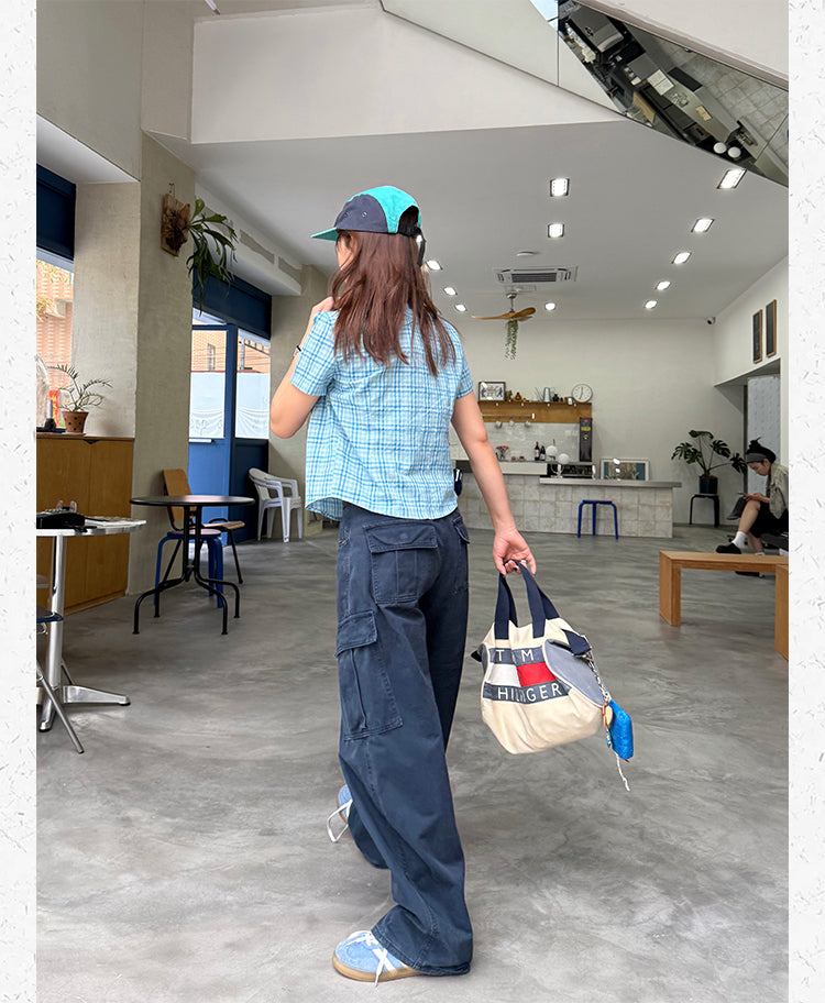 アメリカンチェック柄シャツ    N472