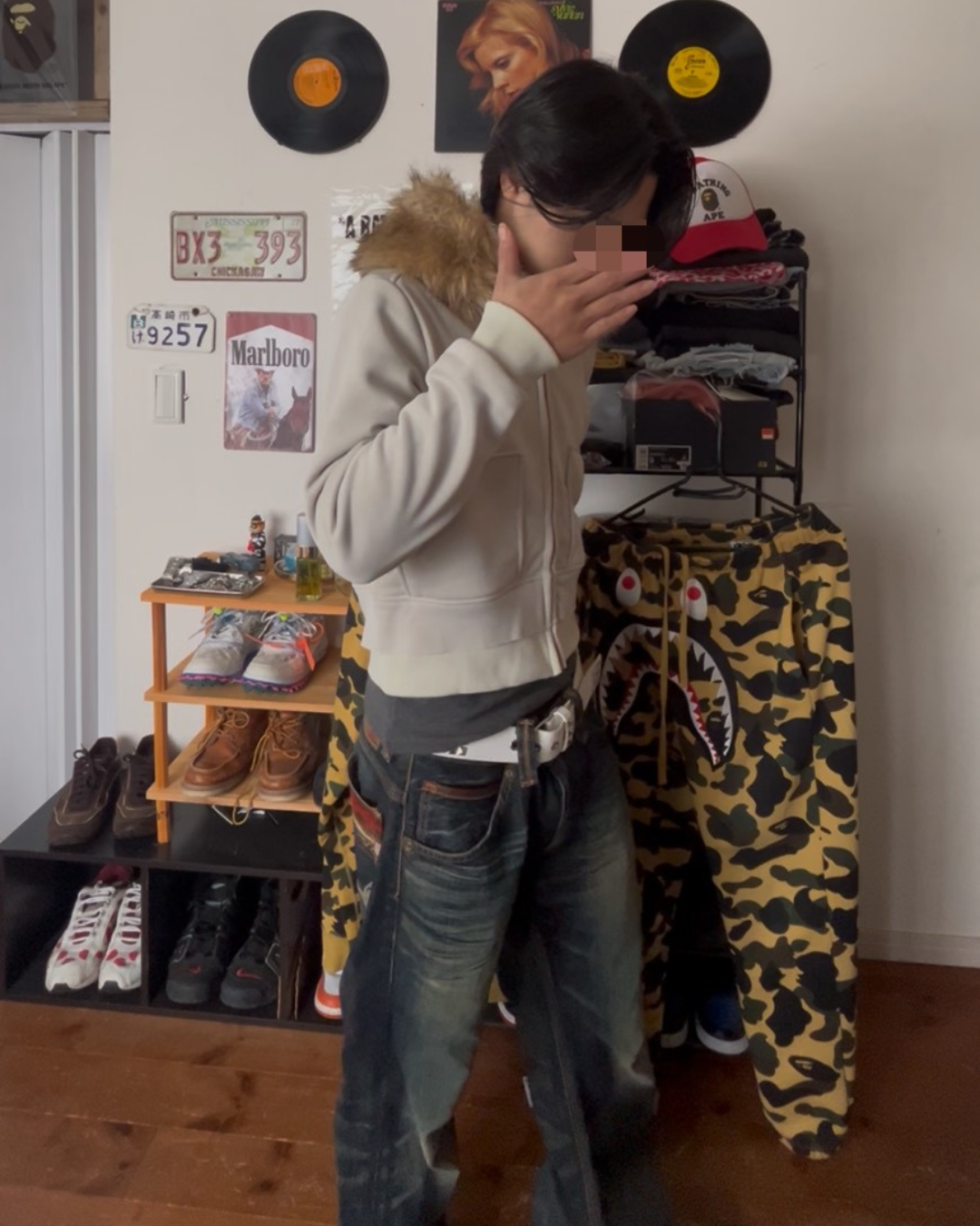 ショート丈ファーパーカー MHI-001