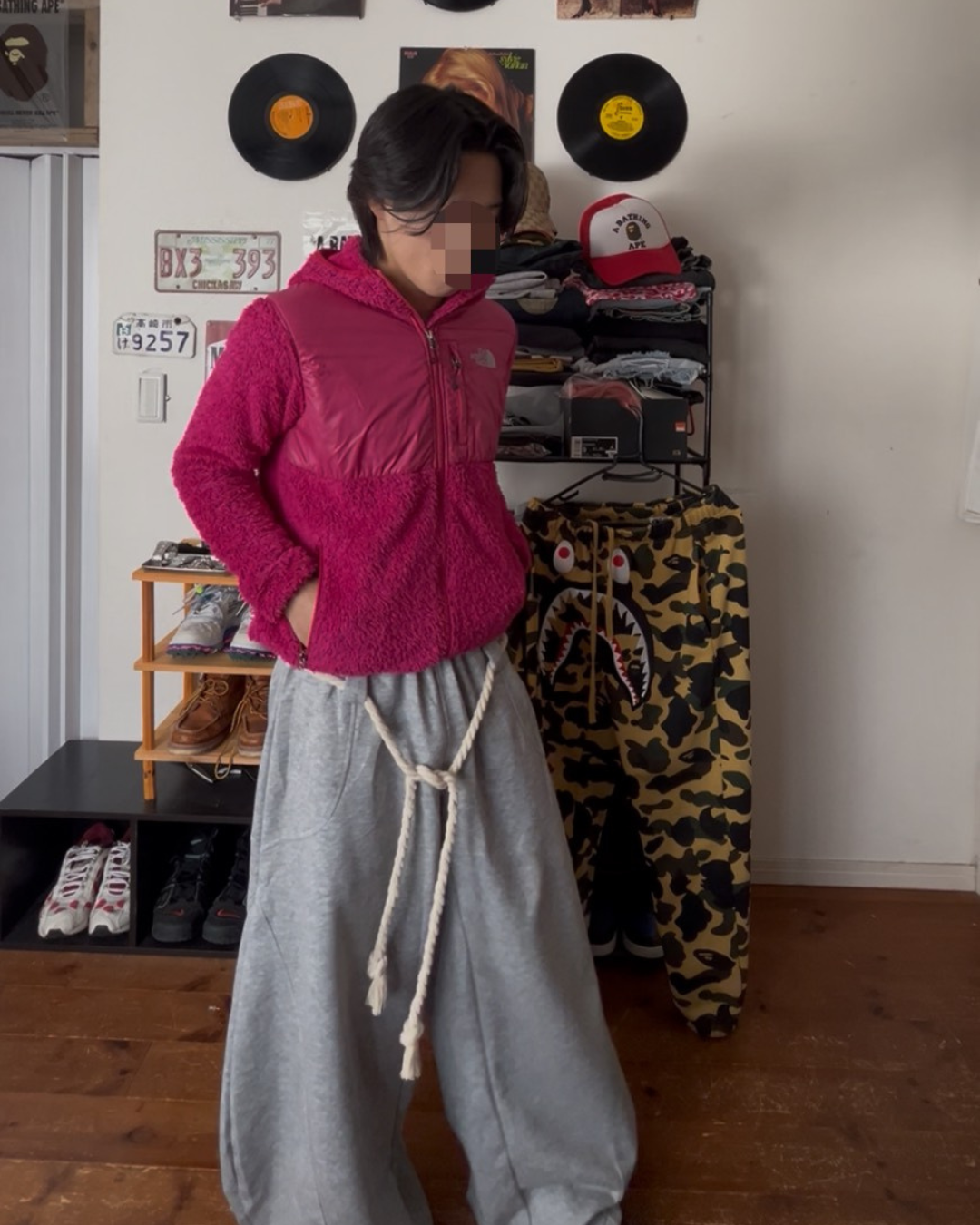 ロープウエストスウェットパンツ MHI-002