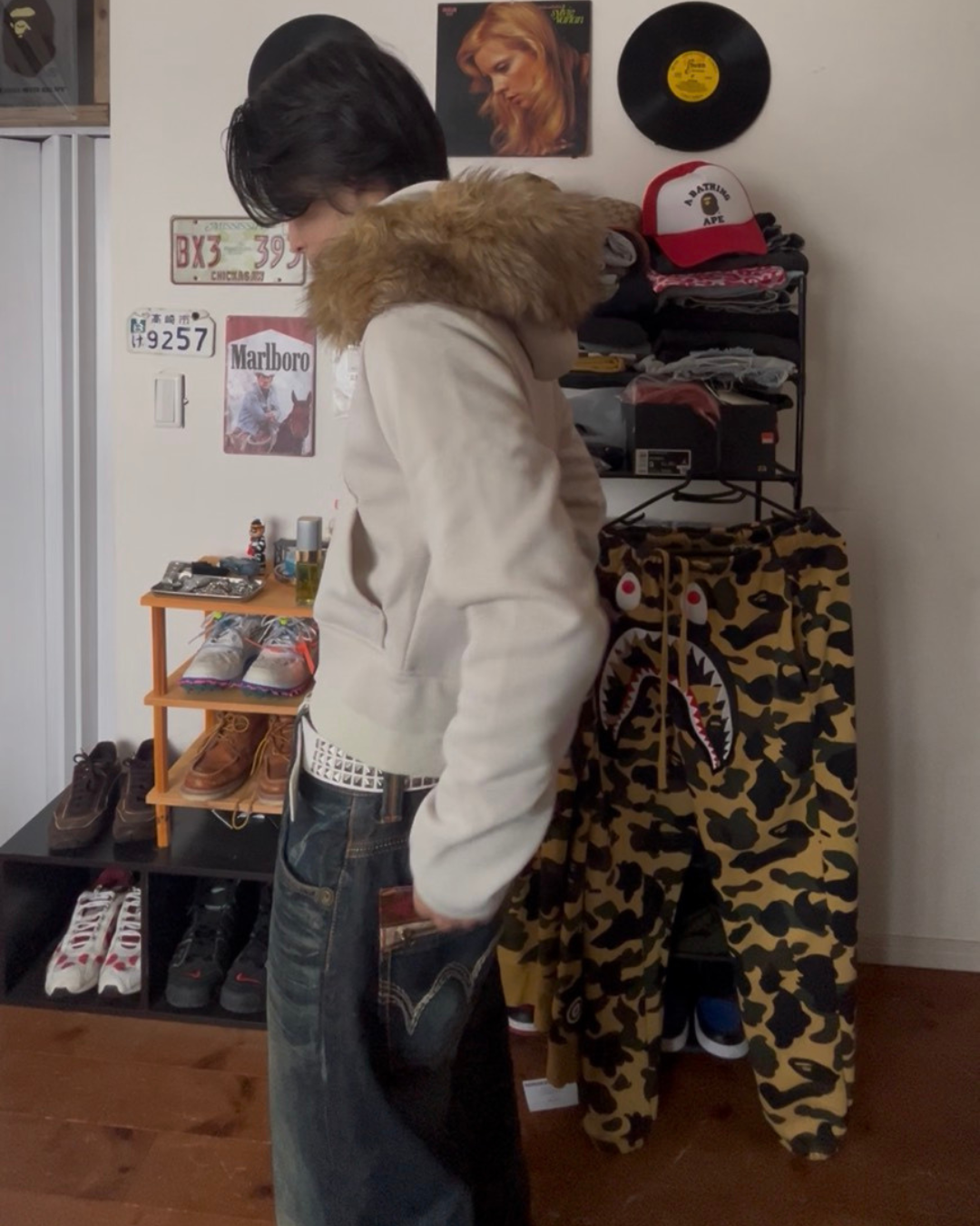 ショート丈ファーパーカー MHI-001