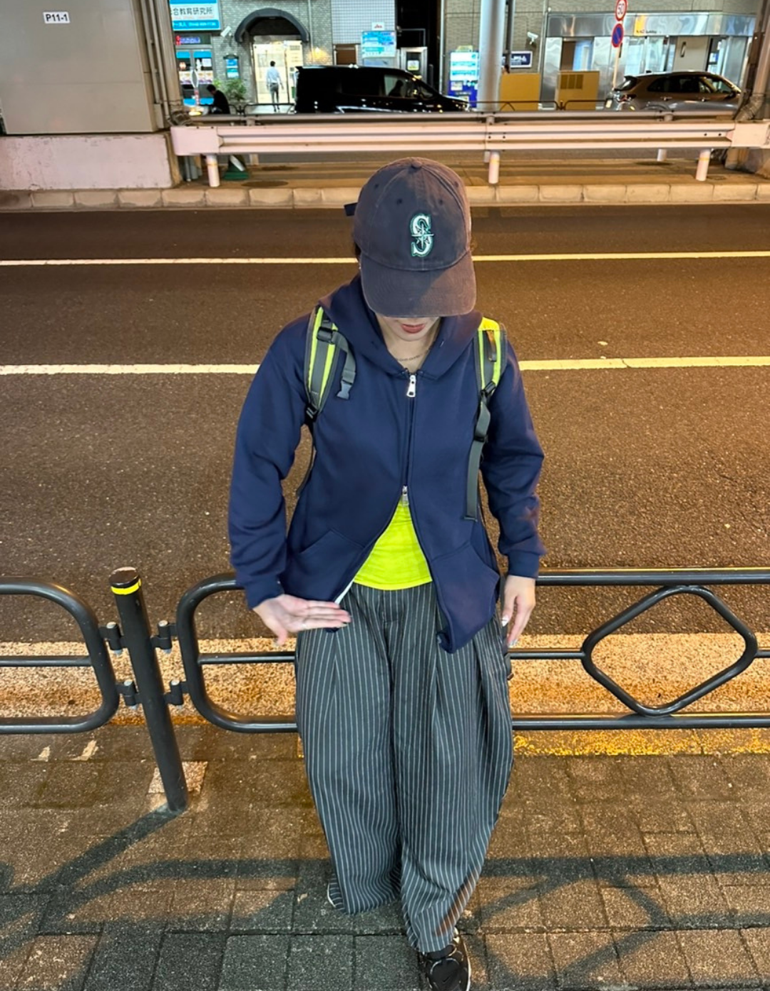 オーバーサイズダブルジップフーディ　HY-001