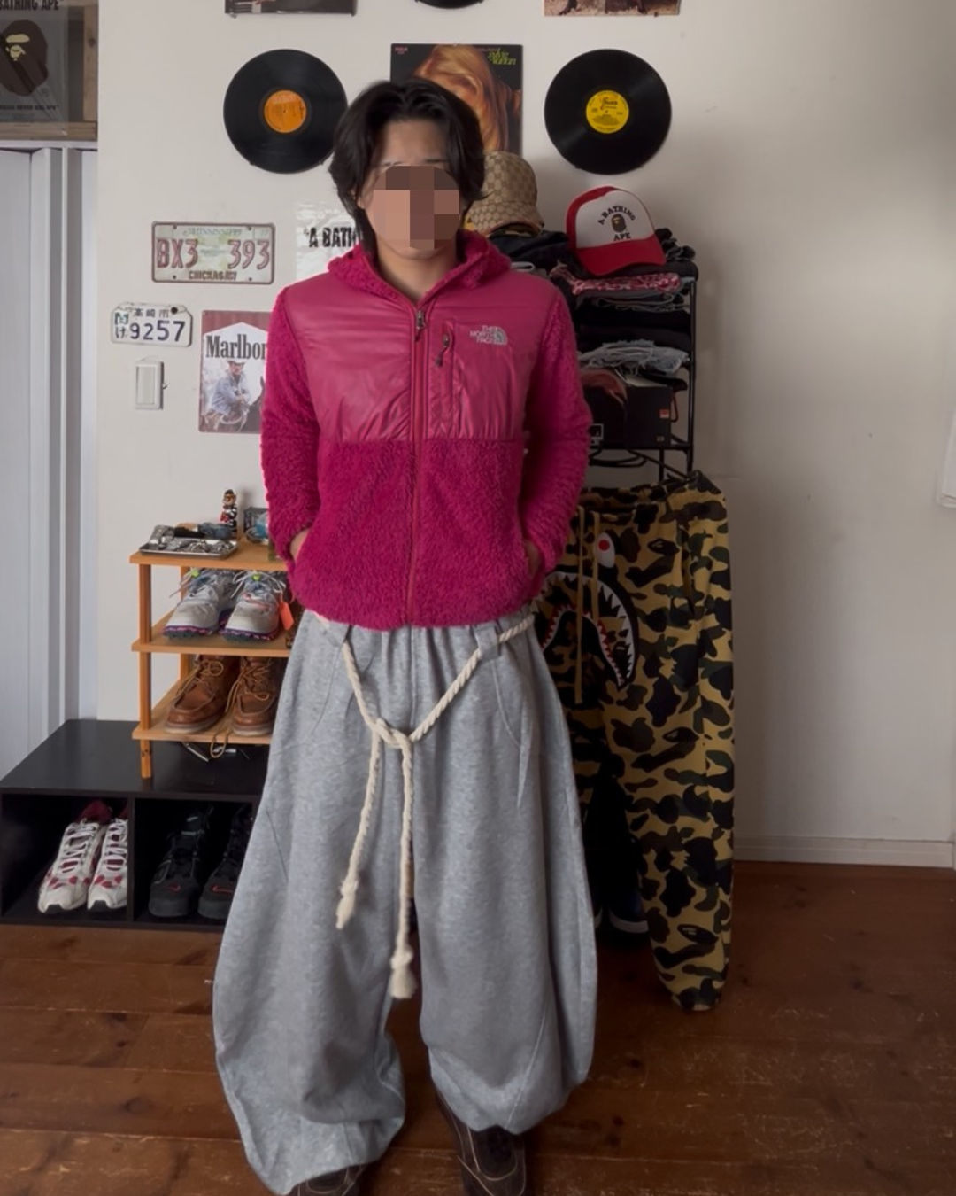 ロープウエストスウェットパンツ MHI-002