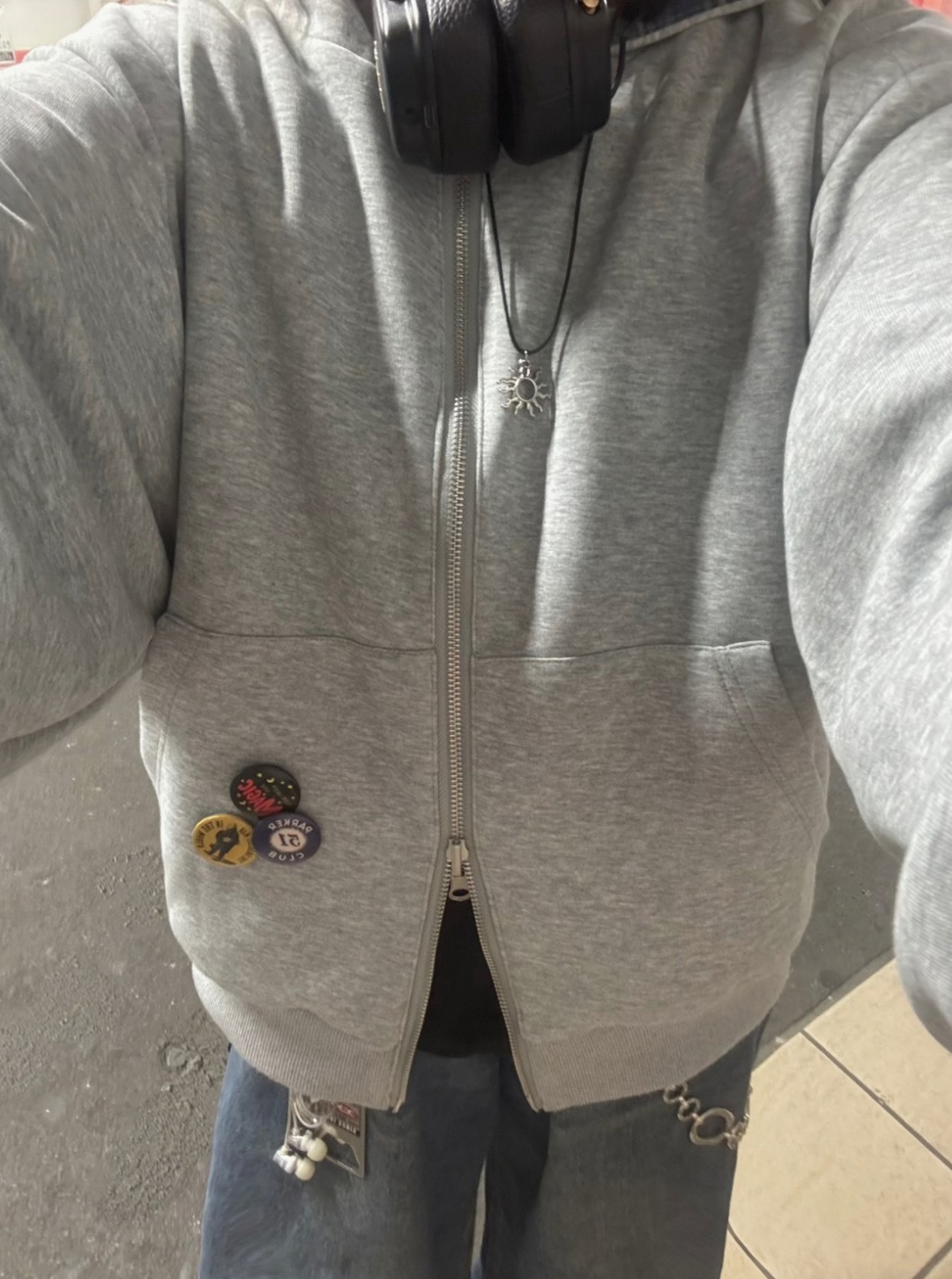 リバーシブルチェックジップパーカー EA006