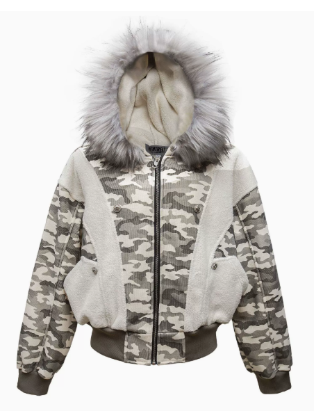 カモフラージュファー付きブルゾン  MI-15