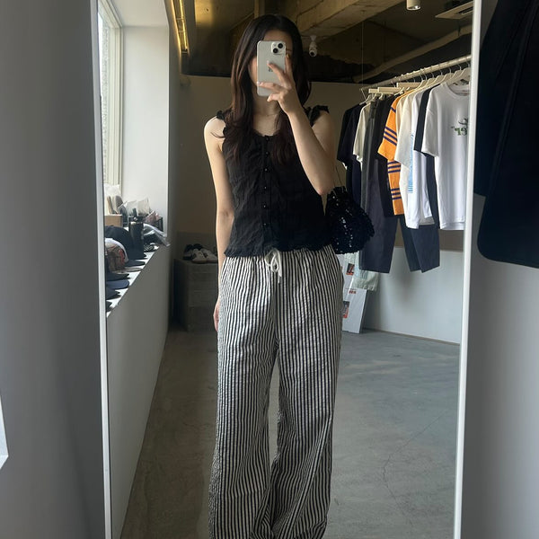 フリルネック シャーリングキャミソール OT-002